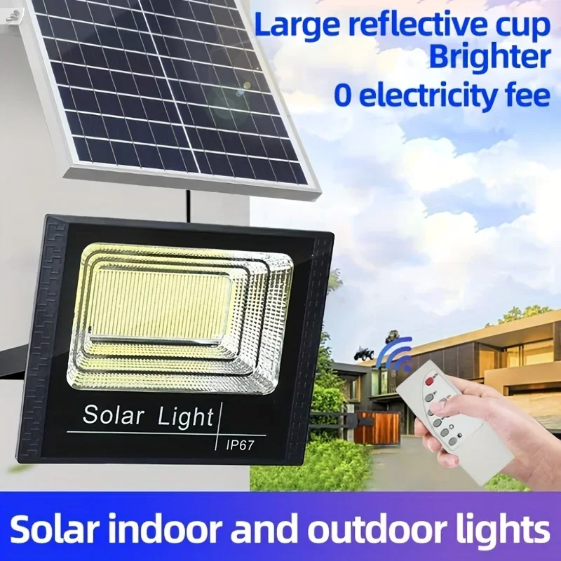 « Projecteur solaire étanche LED, éclairage extérieur » – Test et Avis