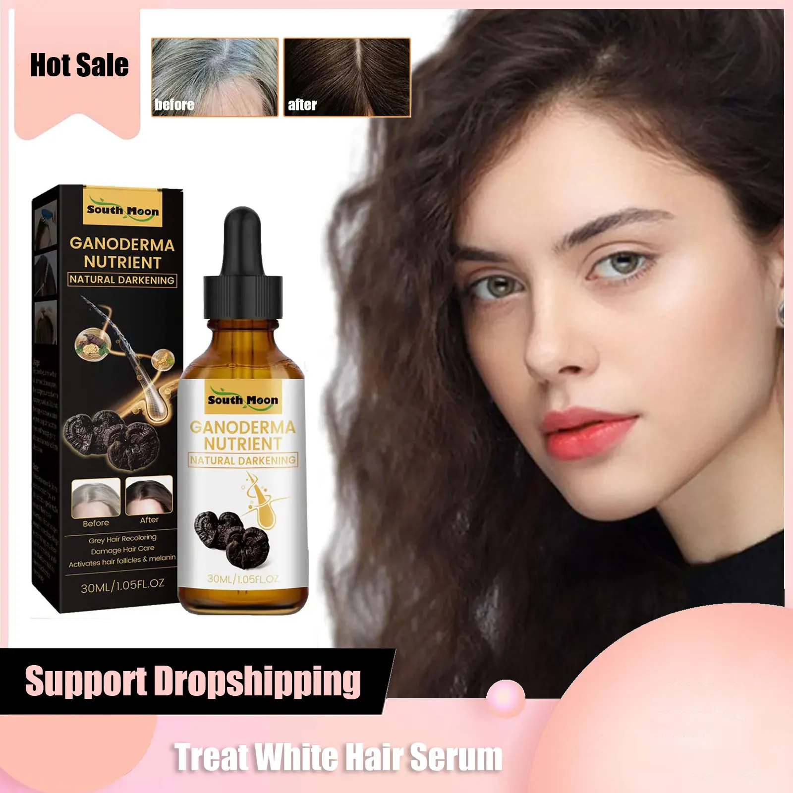 « Sérum traitant cheveux gris et blancs » – Test et Avis