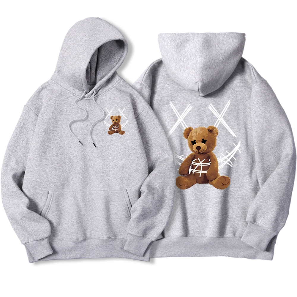 Sweat à capuche imprimé motif ours – Test et Avis