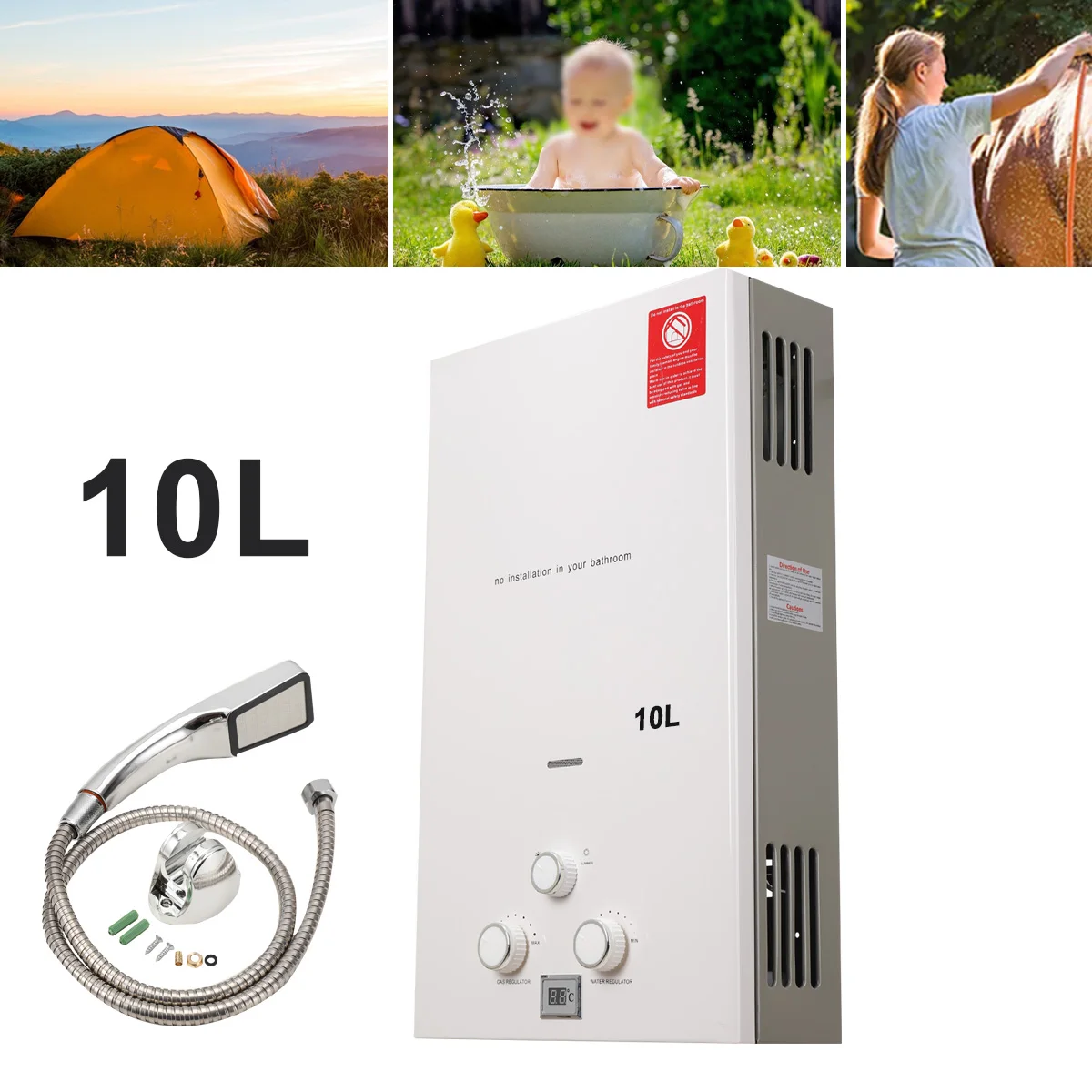 Titre: Chauffe-eau instantané au gaz propane pour camping. – Test et Avis