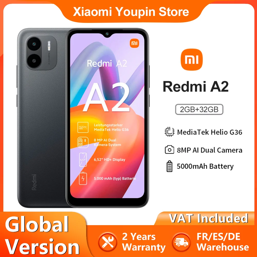 Xiaomi Redmi A2: High-definition 6.52″ smartphone with Mediatek Helio G36. – Test et Avis
